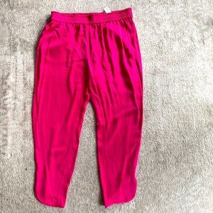 Zara pink silk pants